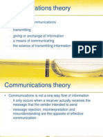 Communications Theory: A Definition of Communications' Transmitting