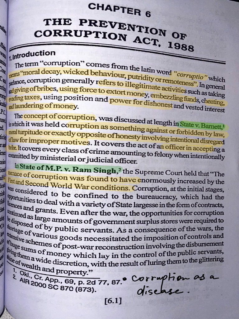 Prevention of Corruption Act | PDF