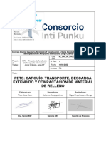 NL - 3000 - NF - PRC - IP3 - NNA - HS - 000015 Rev 1 PETS CARGUÍO TRANSP DESC EXTEND Y COMPACTACIÓN DE MAT DE RELLENO