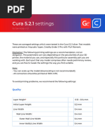 Cura Ge Settings