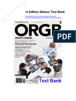 Instant Download Orgb 3 3rd Edition Nelson Test Bank PDF Full Chapter