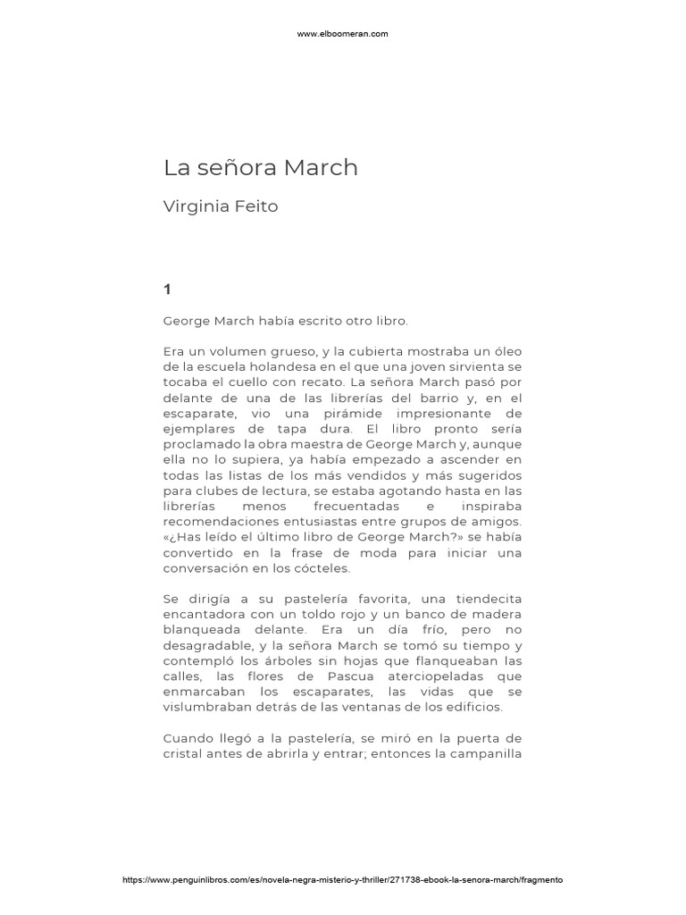 SRA. MARCH, Virginia Feito. | PDF | Ropa