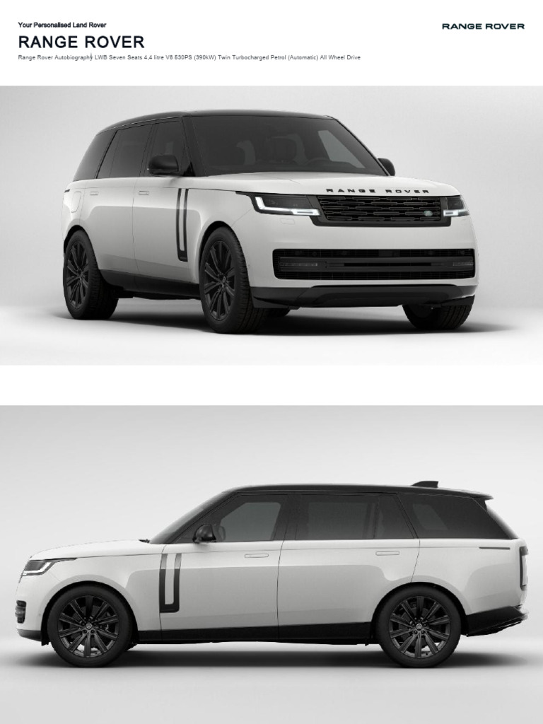 Land Rover Range Rover Autobiography Long Wheel Base 7 Seats 4.4lt v8 ...
