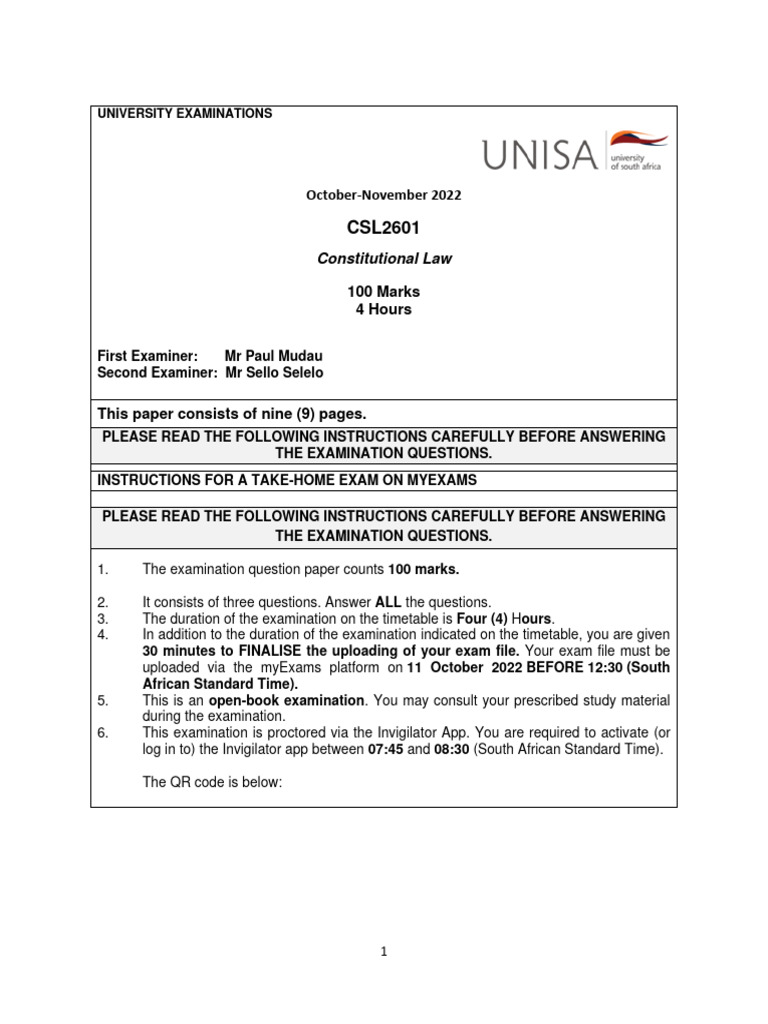 Csl2601 October November Exam Question Paper 2 Pdf Plagiarism