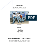 Makalah Tawuran Pelajar