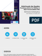 Child Friendly Site Checklist UNICEF - CPSWG Presentation - 27.11.2019