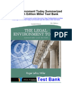 Instant Download Legal Environment Today Summarized Case 8th Edition Miller Test Bank PDF Full Chapter
