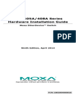 Moxa Hardware Installation Manual EDS-405A 408A HIG 9e