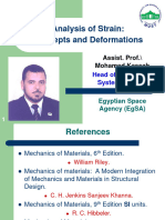 Lecture 2, Analysis of Strain, Concepts and Deformations - DR - Kassab-20 Slides