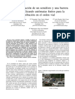 Diseño y Simulación de Un Semáforo y Una Barrera Vehicular Utilizando Autómatas Finitos para La Contribución en El Orden Vial Copy