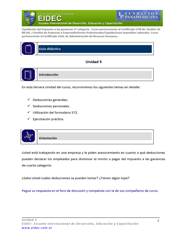 Impuesto A Las Ganancias 2011 Unidad3 | PDF | Impuesto sobre la renta ...
