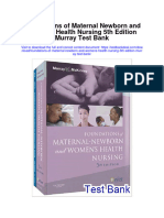 Instant download Foundations of Maternal Newborn and Womens Health Nursing 5th Edition Murray Test Bank pdf full chapter