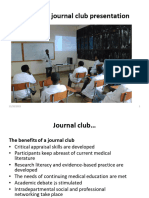 Preparing A Journal Club Presentation