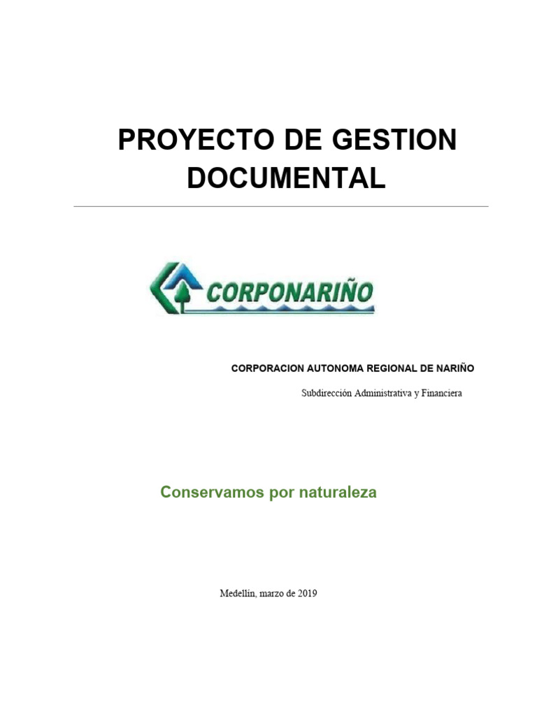 Programa de gestion documental 2019 corponari o pdf gesti n de