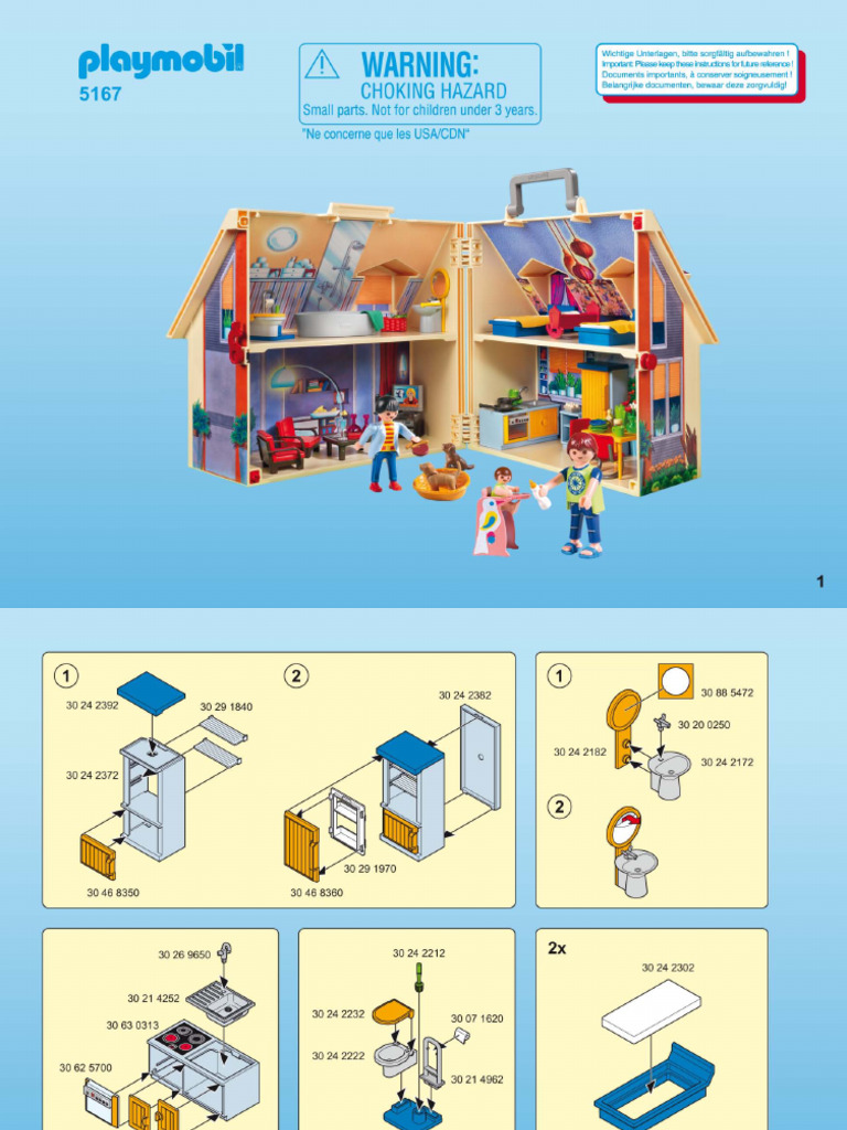 Playmobil Set 5167 Modern House Take Along Modern Doll House PDF