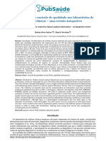 168 A Importancia Do Controle de Qualidade Nos Laboratorios de Analises Clinicas