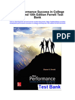 Instant Download Peak Performance Success in College and Beyond 10th Edition Ferrett Test Bank PDF Full Chapter