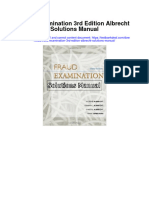 Instant Download Fraud Examination 3rd Edition Albrecht Solutions Manual PDF Full Chapter