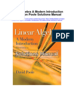 Instant Download Linear Algebra A Modern Introduction 3rd Edition Poole Solutions Manual PDF Full Chapter