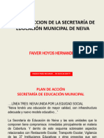 Plan de Accion de La Secretaría de Educación Municipal de Neiva