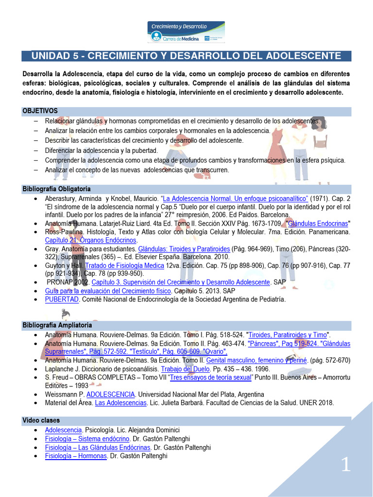 Crecimiento y Desarrollo en Adolescencia | PDF | Sistema endocrino ...