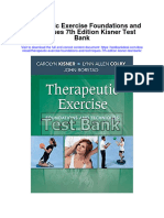 Instant Download Therapeutic Exercise Foundations and Techniques 7th Edition Kisner Test Bank PDF Full Chapter