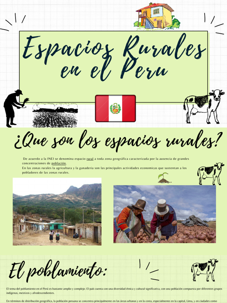 Características de los Espacios Rurales en Perú | PDF | Área rural ...