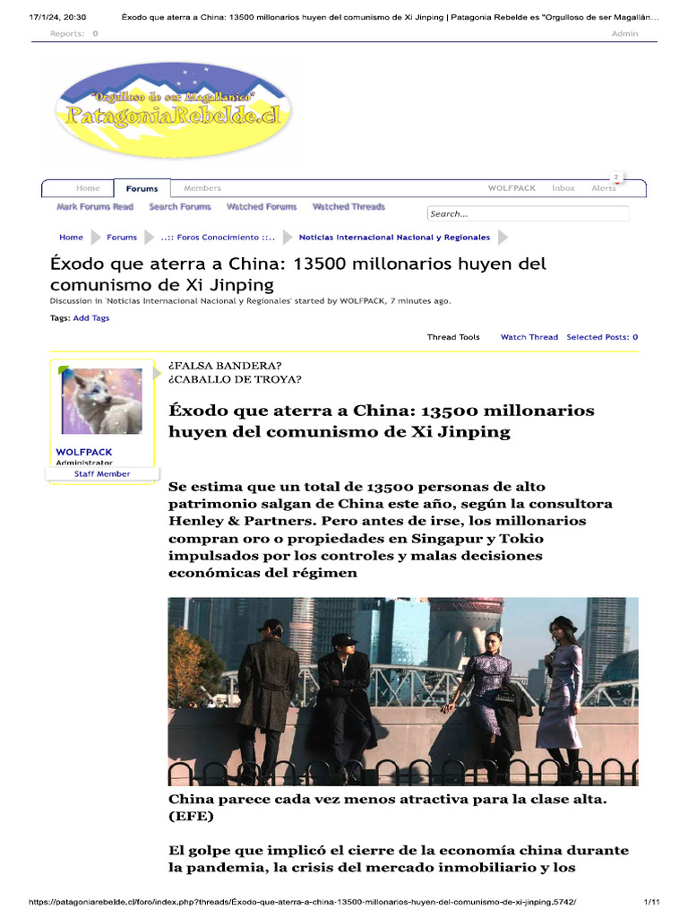 Éxodo Que Aterra A China 13500 Millonarios Huyen Del Comunismo de Xi ...
