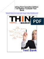 Instant Download Think Marketing First Canadian Edition Canadian 1st Edition Tuckwell Test Bank PDF Full Chapter