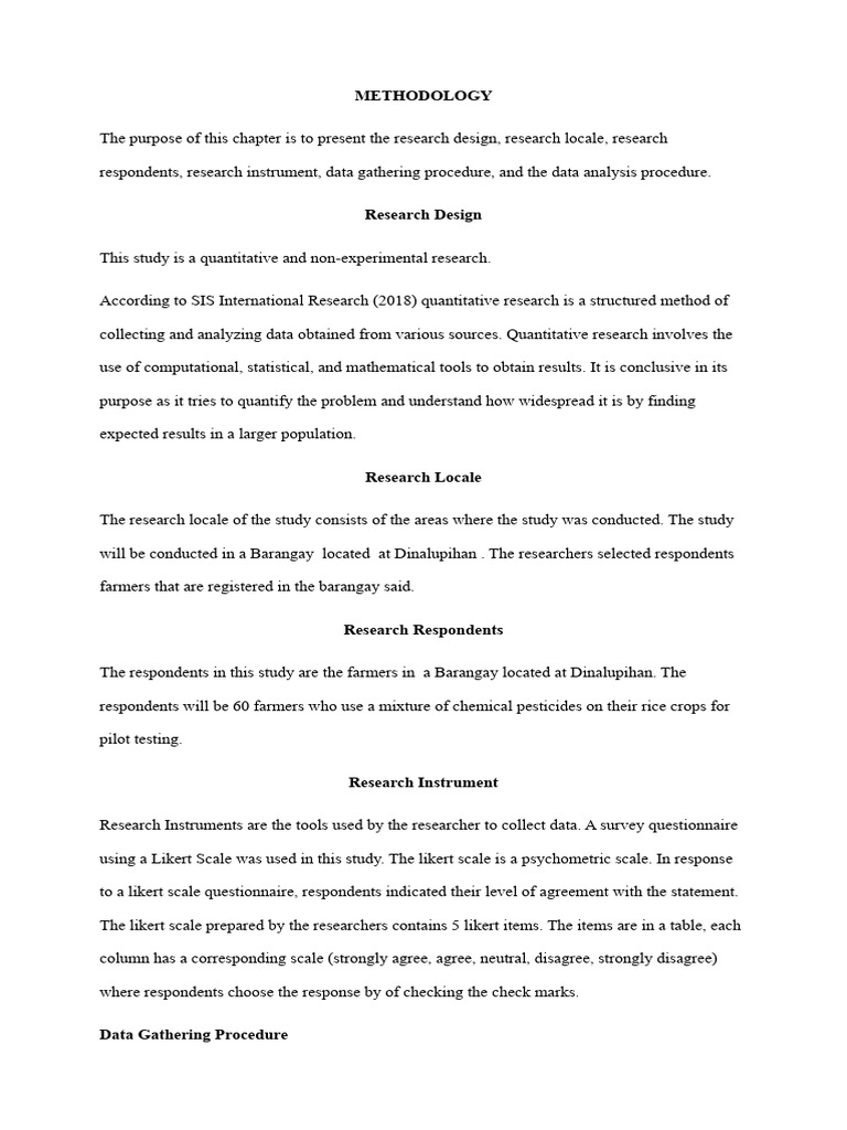 Methodology Pdf Cronbach S Alpha Likert Scale