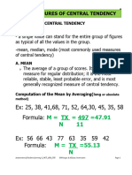 PCK 131 Measures of Central Tendency