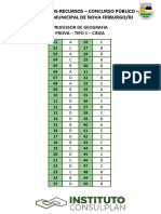 Instituto Consulplan 2023 Prefeitura de Nova Friburgo RJ Fiscal Sanitario IV Engenheiro Civil Gabarito