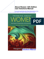 Instant Download Thinking About Women 10th Edition Andersen Solutions Manual PDF Full Chapter