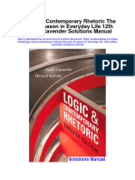 Instant download Logic and Contemporary Rhetoric the Use of Reason in Everyday Life 12th Edition Cavender Solutions Manual pdf full chapter