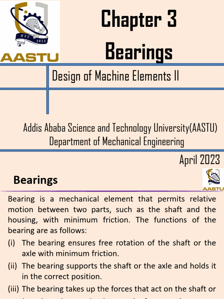 Understanding Machine Bearings Types | PDF | Bearing (Mechanical ...