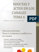 Tema 6. Conductas y Conflictos en Los Canales
