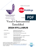Vocal Instrumental Eisteddfod Syllabus 2024
