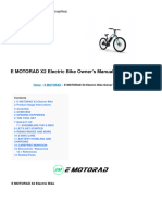 x2 Electric Bike Manual