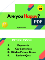 Are You Happy PowerPoint Lesson Feelings