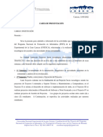 Carta de Presentacion Lista