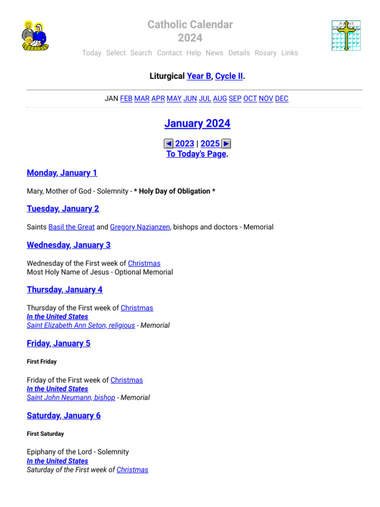 Catholic Calendar 2024 PDF Easter Lent