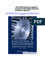 Instant Download Machines and Mechanisms Applied Kinematic Analysis 4th Edition Myszka Solutions Manual PDF Full Chapter