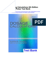 Instant download Donursing Calculations 9th Edition Pickar Test Bank pdf full chapter