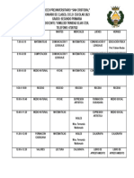 Horario Segundo Primaria 2024