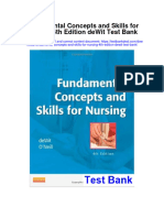 Fundamental Concepts and Skills For Nursing 4Th Edition Dewit Test Bank