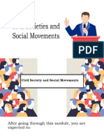 Civil Societ and Social Movements