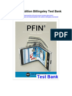 Instant Download Pfin 6th Edition Billingsley Test Bank PDF Full Chapter