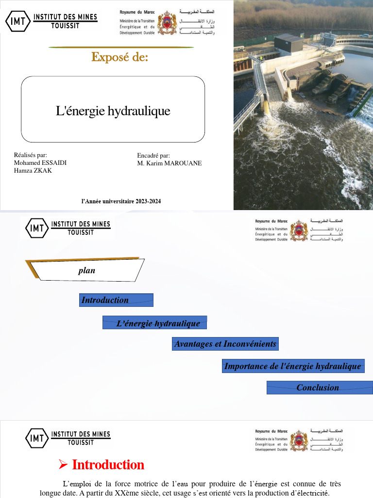 Avantages et inconvénients de l'énergie hydraulique PDF Énergie — free download