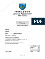 Permai School: Continual Assessment 1 2021 / 2022