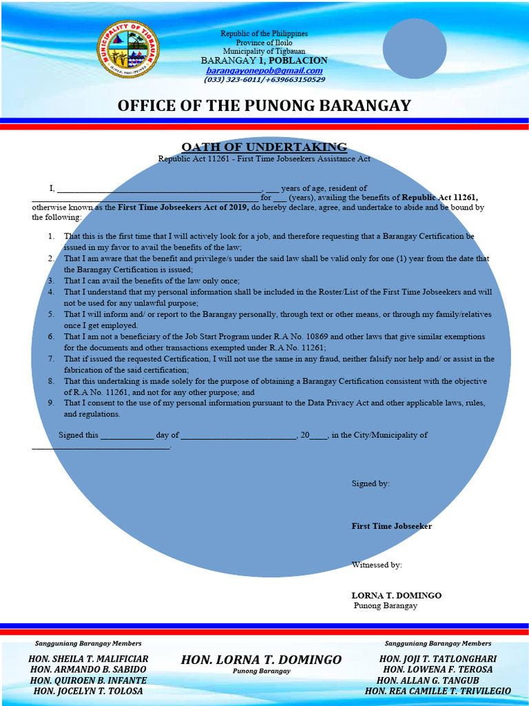 oath-of-undertaking-first-time-jobseeker-pdf-common-law-government